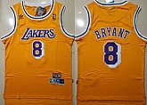 Lakers 8 Kobe Bryant Yellow Hardwood Classics Swingman Jersey,baseball caps,new era cap wholesale,wholesale hats